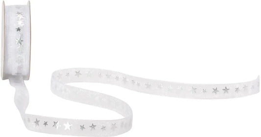 SPYK Band Cubino Stellare 1596.1064 10mmx4 m Weiss-Silber