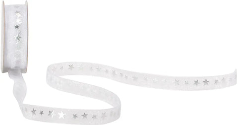 SPYK Band Cubino Stellare 1596.1064 10mmx4 m Weiss-Silber