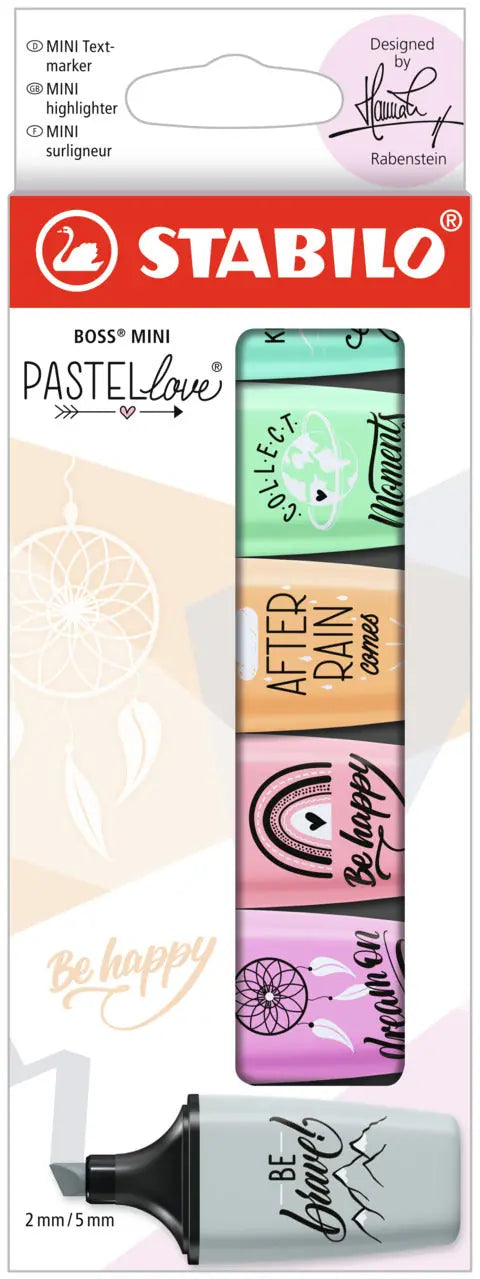 STABILO BOSS MINI Pastell 2.0 07/06-29 Etui 6 Stk.