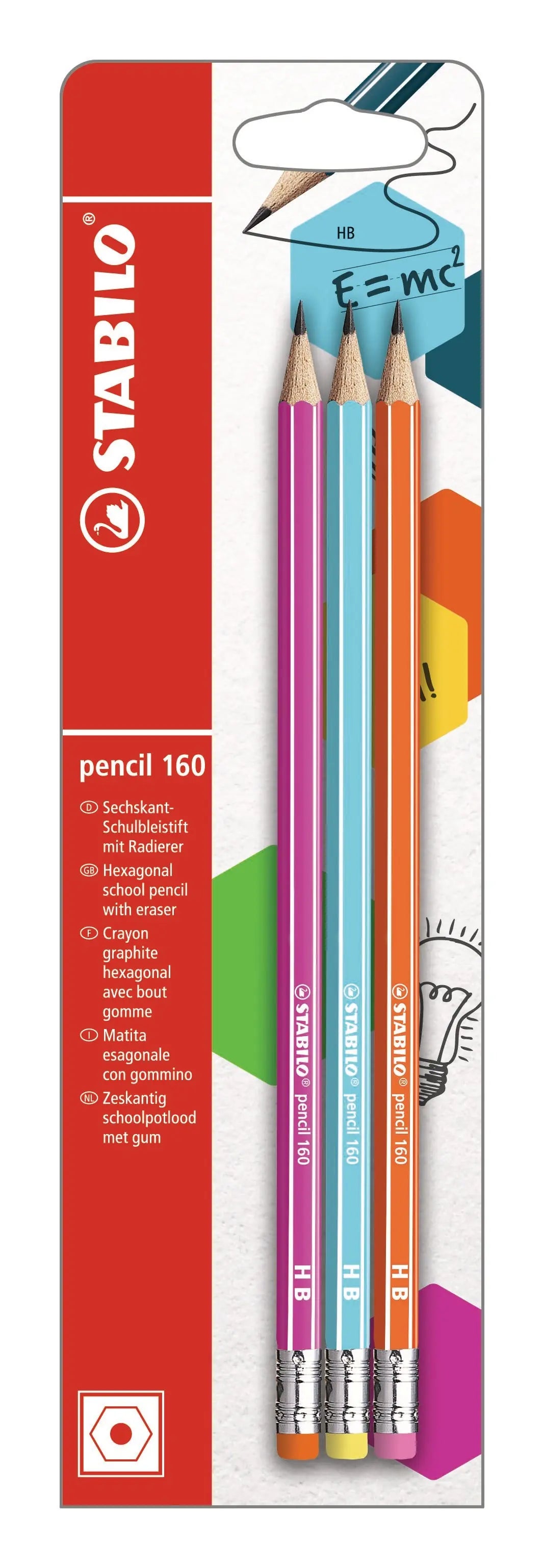 STABILO Bleistift 160 HB 160/02HB hellblau