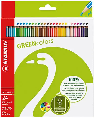 STABILO Farbstifte Greencolors 24026019 24 Farben