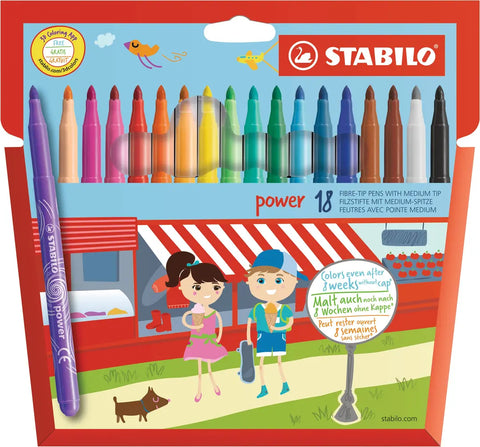 STABILO Fasermaler Power 280/1801 Etui 18 Stück