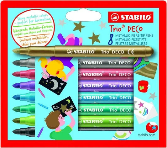 STABILO Fasermaler DECO 377/8 metallic ass. 8 Stück