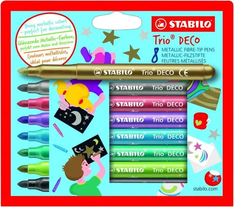 STABILO Fasermaler DECO 377/8 metallic ass. 8 Stück