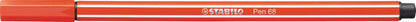 STABILO Fasermaler Pen 68 1mm 68/40 rot