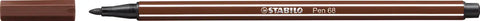 STABILO Fasermaler Pen 68 1mm 68/45 braun
