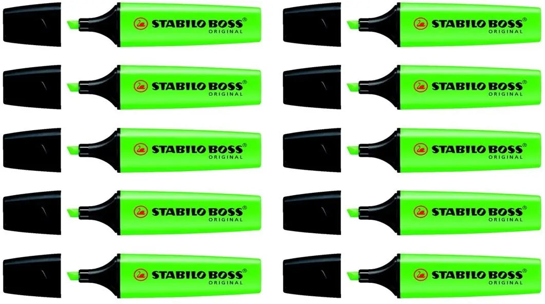 STABILO Boss Marker Original 2-5mm 70/33-10 grün 10 Stück