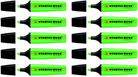 STABILO Boss Marker Original 2-5mm 70/33-10 grün 10 Stück