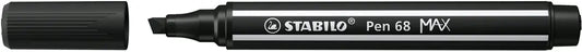 STABILO Fasermaler Pen 68 MAX 2+5mm 768/46 schwarz
