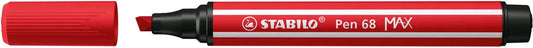 STABILO Fasermaler Pen 68 MAX 2+5mm 768/48 karminrot