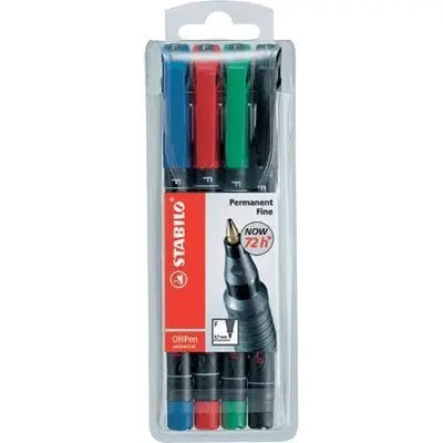 STABILO OHP Pen permanent F 842/4 4er Etui