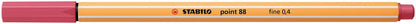 STABILO Fineliner Point 88 0.4mm 88/49 erdbeerrot