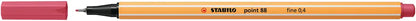 STABILO Fineliner Point 88 0.4mm 88/49 erdbeerrot