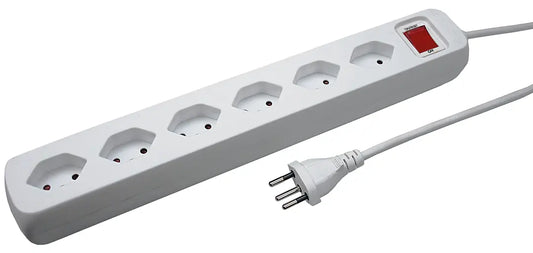 STEFFEN Steckdosenleiste 1,5m 207603216S weiss 6 Stecker