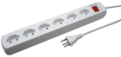 STEFFEN Steckdosenleiste 1,5m 207603216S weiss 6 Stecker
