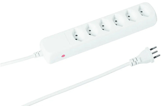 STEFFEN Steckdosenleiste 207605216 C POWER EASY 1.5m, 6xT13, weiss