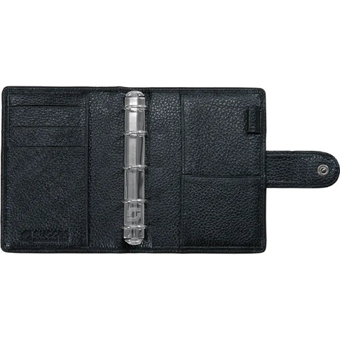 SUCCES Agenda Mini Ringbuch Cadiz 84136502U Leder schwarz 9.5x12.5cm