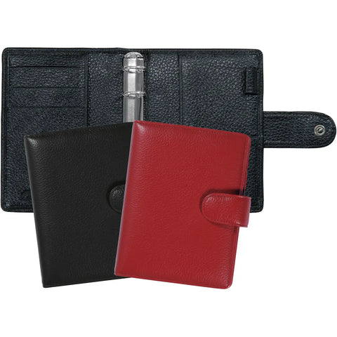 SUCCES Agenda Mini Ringbuch Cadiz 84136502U Leder schwarz 9.5x12.5cm