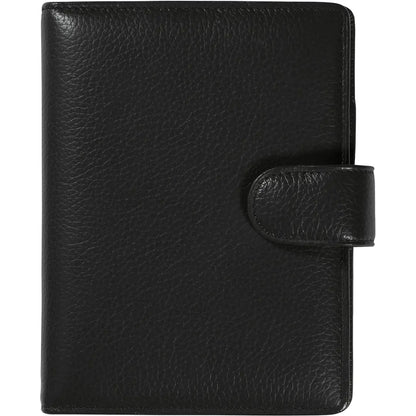 SUCCES Agenda Mini Ringbuch Cadiz 84136502U Leder schwarz 9.5x12.5cm
