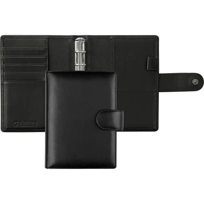 SUCCES Agenda Mini Ringbuch Nappa 84146102U schwarz 9.5x12.5cm
