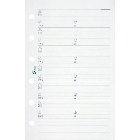 SUCCES Agenda Junior Adressseiten 84201200U weiss 50 Blatt 8x12.5cm