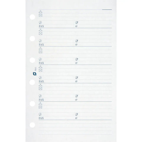 SUCCES Agenda Junior Adressseiten 84201200U weiss 50 Blatt 8x12.5cm