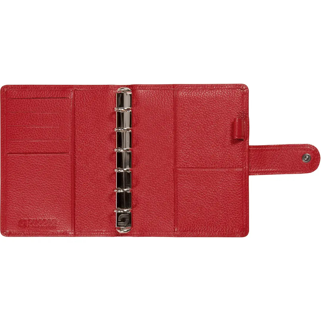 SUCCES Agenda Junior Ringbuch Cadiz 84236545U Leder rot 11x14.2cm