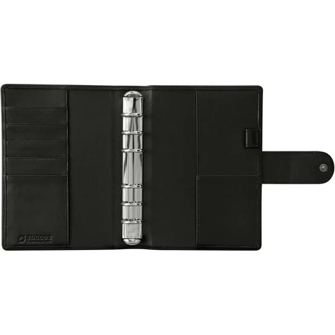 SUCCES Agenda Senior Ringbuch Nappa 84546102U schwarz 13x17.8cm