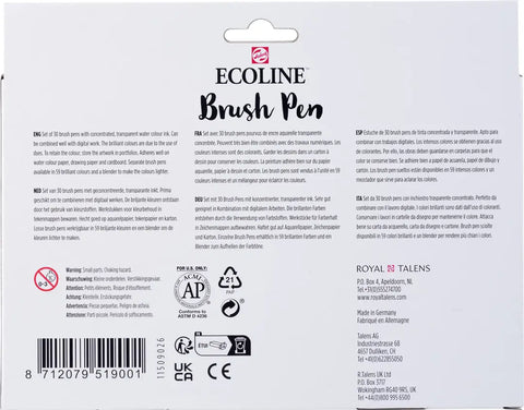TALENS Ecoline Brush Pen Set 11509006 ass. Additional 30 Stück