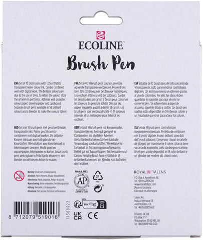 TALENS Ecoline Brush Pen Set 11509007 ass. 10 Stück