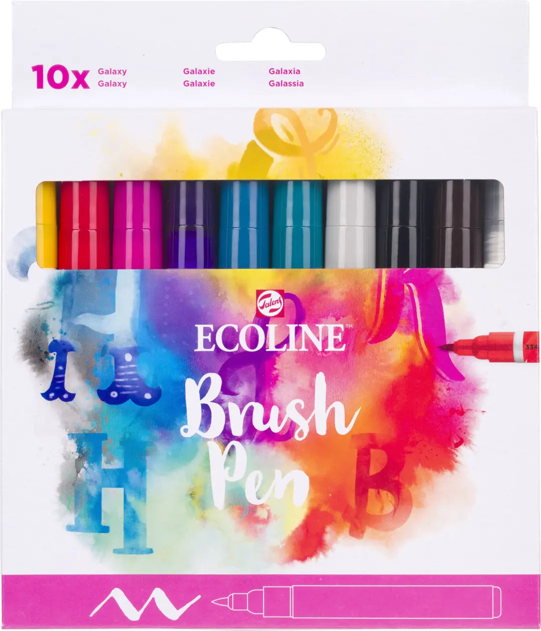 TALENS Ecoline Brush Pen Set 11509800 ass. Handlettering 10 Stück