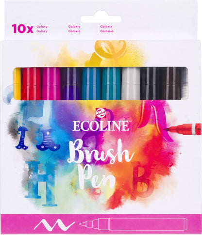 TALENS Ecoline Brush Pen Set 11509800 ass. Handlettering 10 Stück