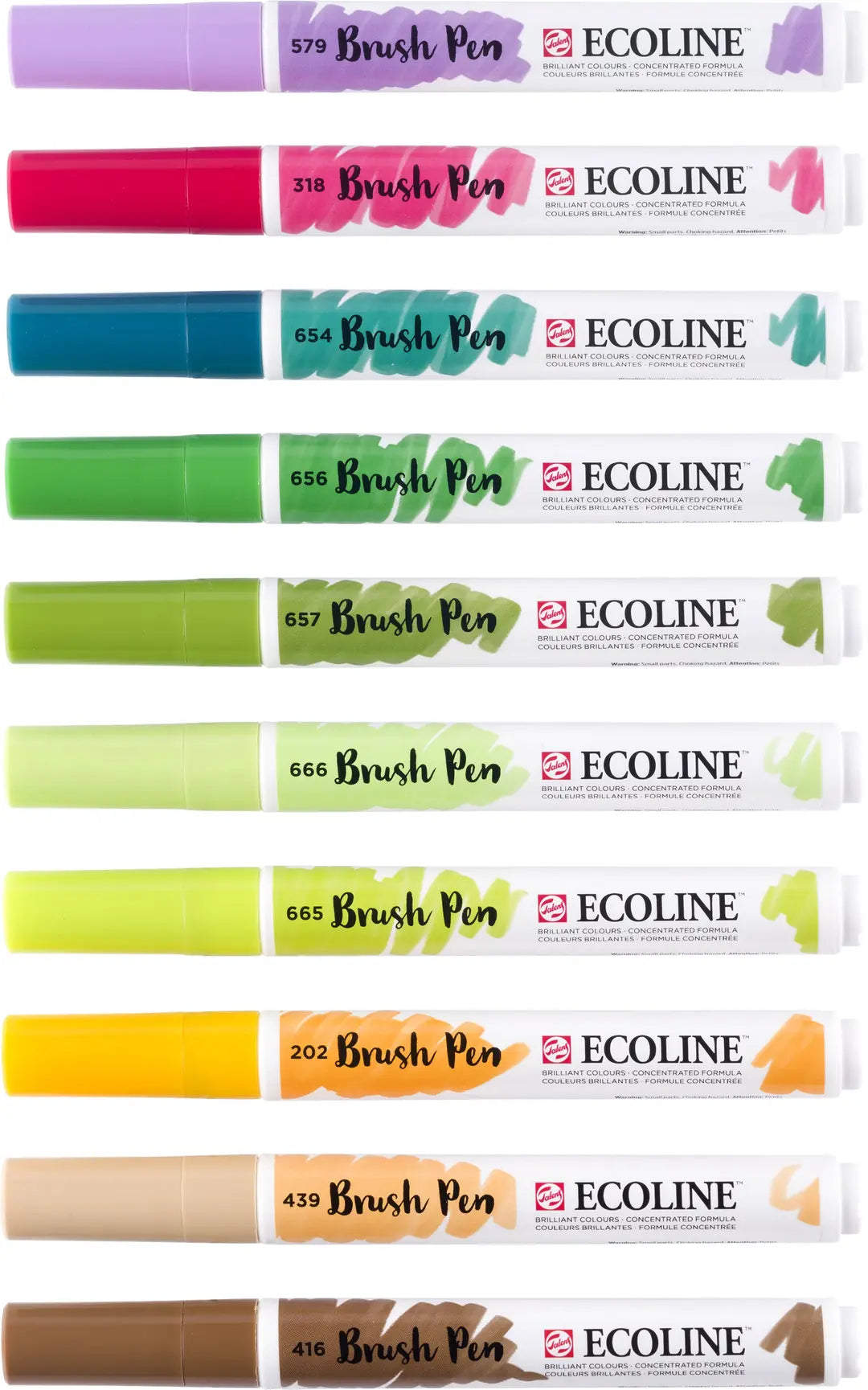 TALENS Ecoline Brush Pen Set 11509804 ass. Botanic 10 Stück
