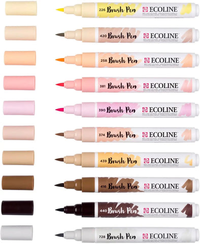 TALENS Ecoline Brush Pen Set 11509806 ass. Skin 10 Stück