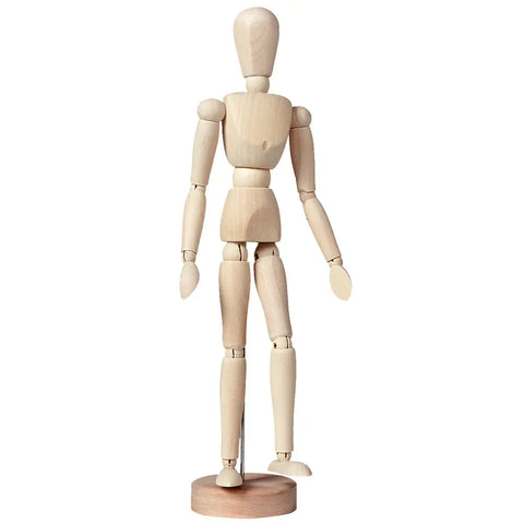 TALENS Gliederpuppe Mann 93400002 30cm, Unlackiertes Holz