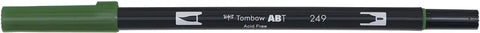 TOMBOW Dual Brush Pen ABT 249 hunter green