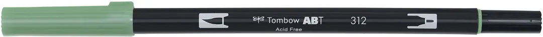 TOMBOW Dual Brush Pen ABT 312 holly green