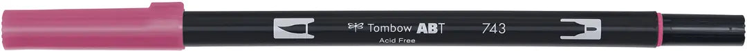 TOMBOW Dual Brush Pen ABT 743 hot pink
