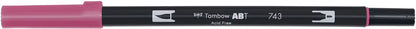 TOMBOW Dual Brush Pen ABT 743 hot pink