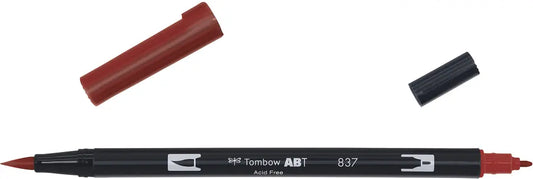 TOMBOW Dual Brush Pen ABT 837 wine red