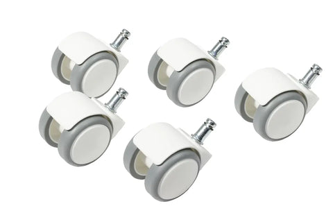 TOPSTAR Hartbodenrollen 6991W weiss 5 Stück
