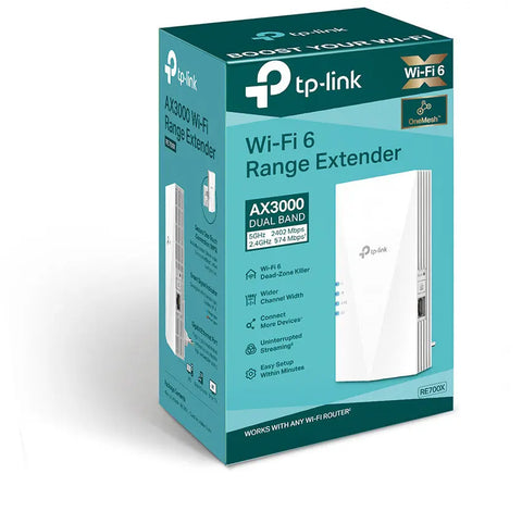 TP-LINK RE700X RE700X AX3000 WiFi 6 Range Extender