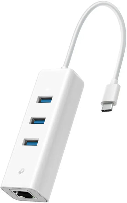 TP-LINK USB-C to GBE Network Adapter UE330C with 3-Port USB-A Hub