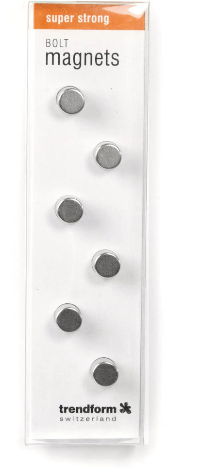 TRENDFORM Magnete BOLT CA2008 silber 6 Stück