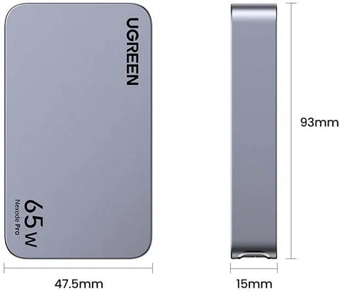 UGREEN USB Travelcharger Nexode Pro 25356 65W, 3-Port,PD,GaN