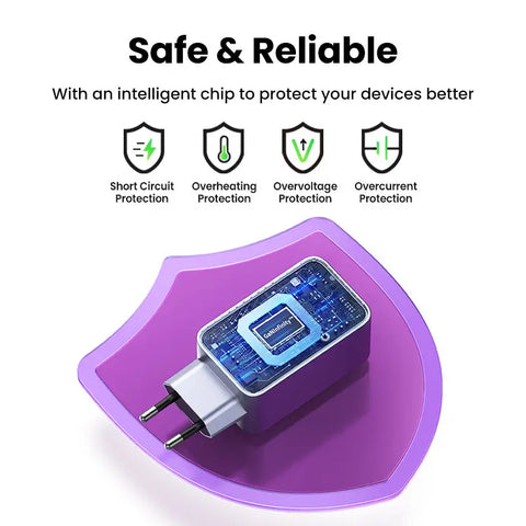 UGREEN USB Wallcharger Nexode Pro 25874 100W, 3-Port,PD,GaN w.Cable