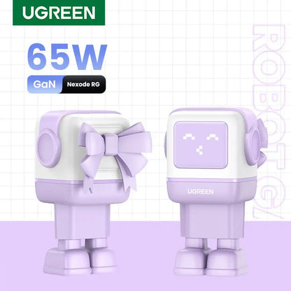 UGREEN Nexode RG 65W 3-Port GaN 35291 2x USB-C,1xUSB-A, Purple