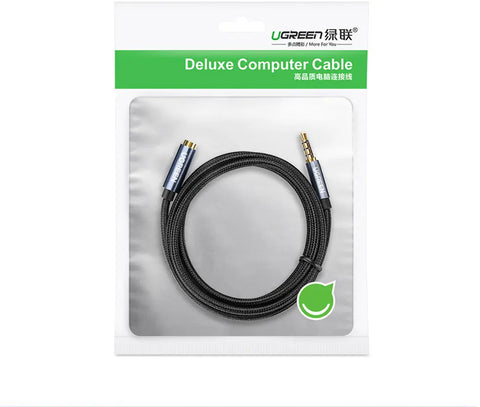 UGREEN Cable 3.5mm Male/3.5 Female 40675 Extension Braid 2m,(BB)