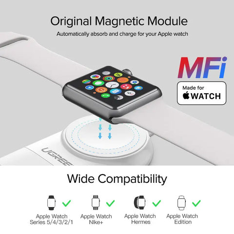 UGREEN Magnetic USB Charger 50944 Apple Watch,White