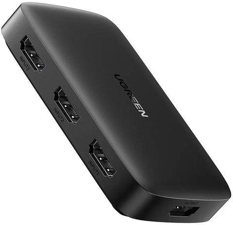 UGREEN Switcher HDMI 3 In 1 Out 80125 4K, 30HZ, Black, (BB)